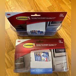 2pk Command Large Caddy, Clear. (HOM15CLR-ES)